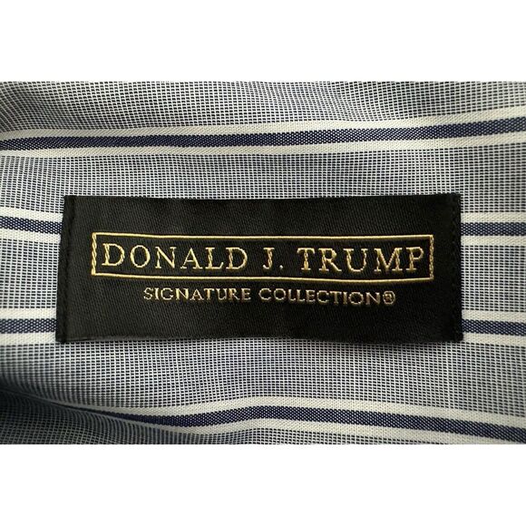 Donald J Trump Signature Collection Mens Button Up Shirt French Cuff 16 32/33 - Picture 3 of 6